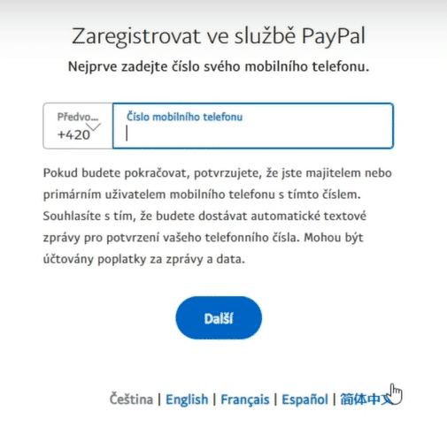 Verifikace telefonního čísla