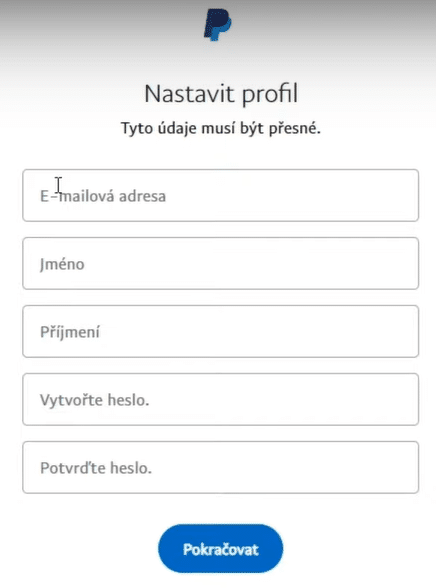 Nastavení profilu