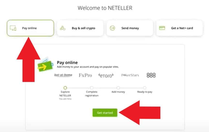 Neteller pay online a potvrzení