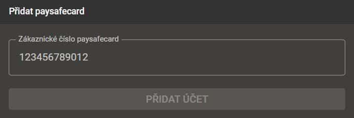 Propojení Paysafecard