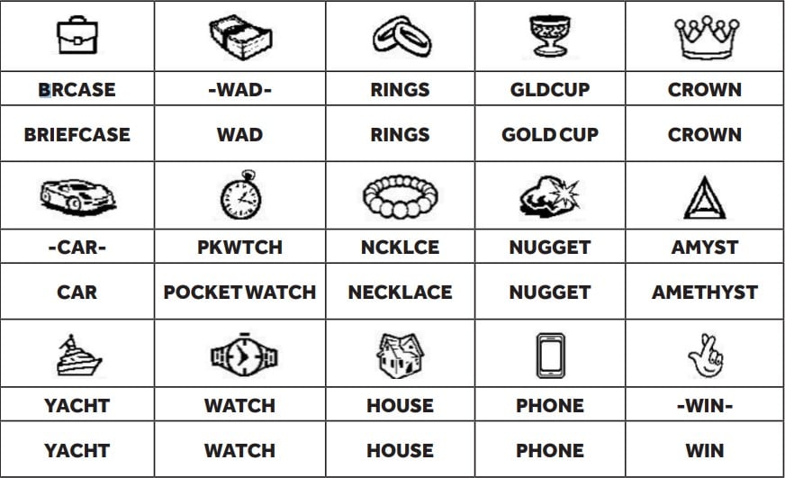 Bonus game play symbols