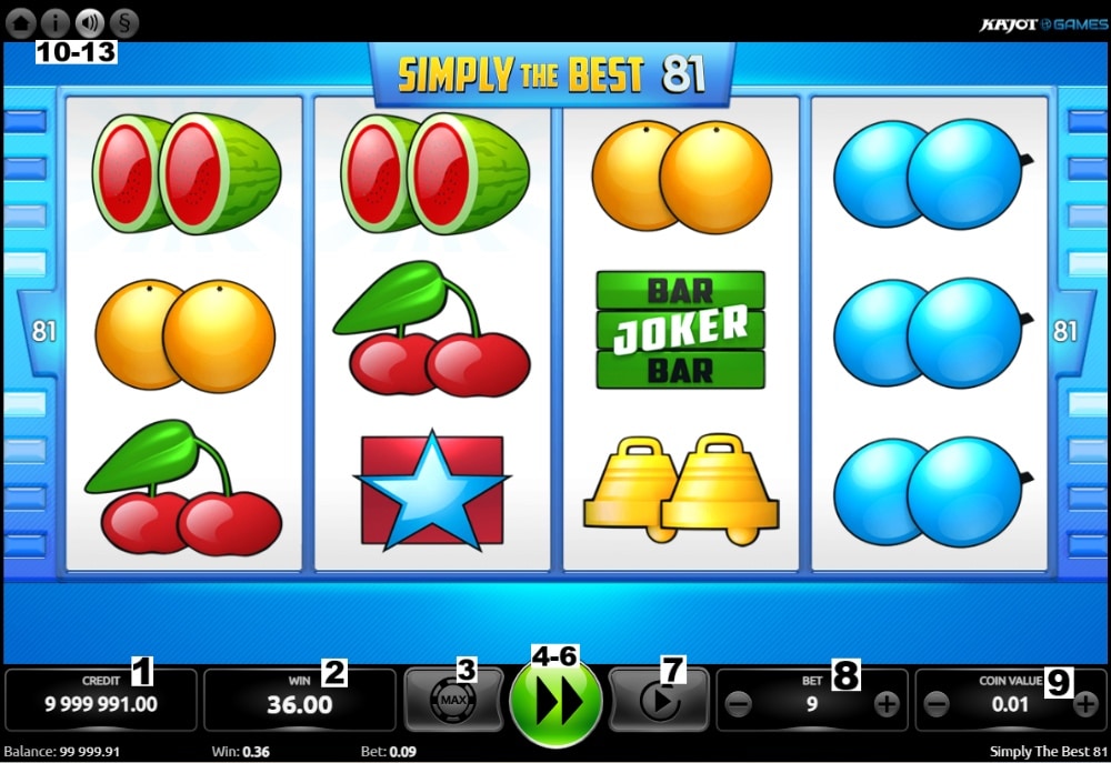 How to play the Simply the Best slot machine