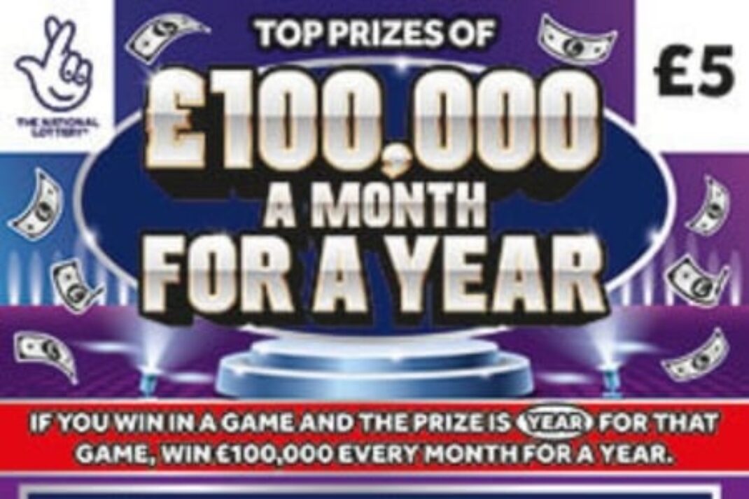 £100,000 A Month For A Year Scratch Card