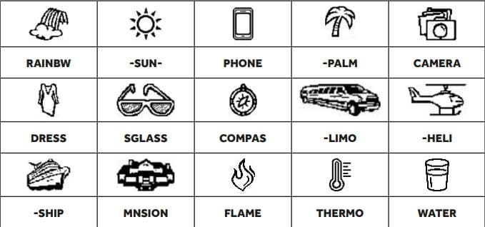 Play symbols for GAME 2