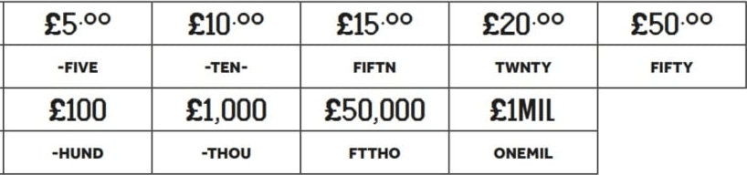 Prize Symbols and Prize Captions for CASH LINES