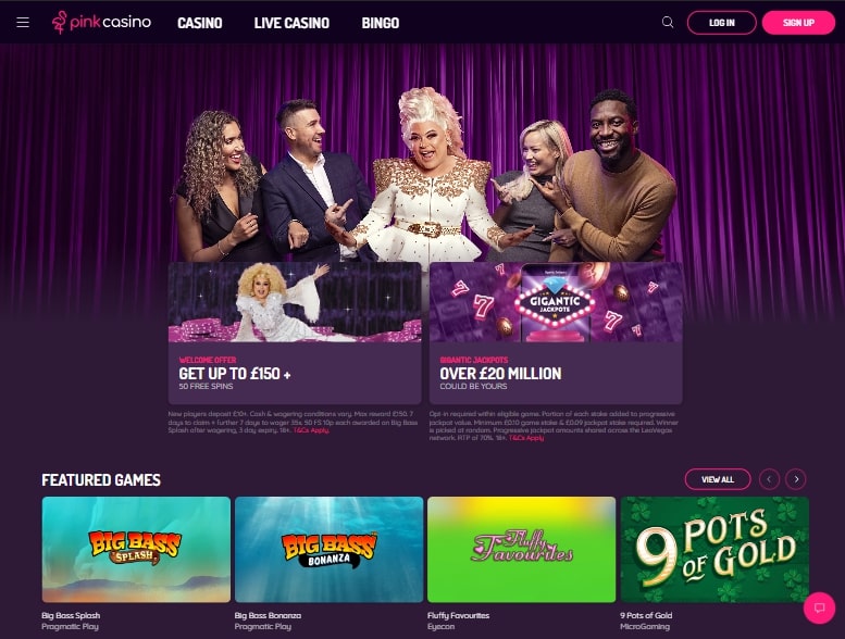 Pink Casino Website