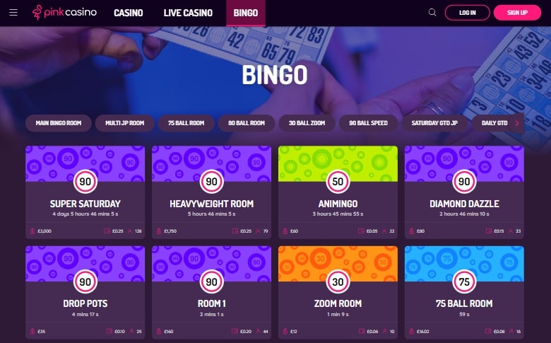 Pink Casino Bingo