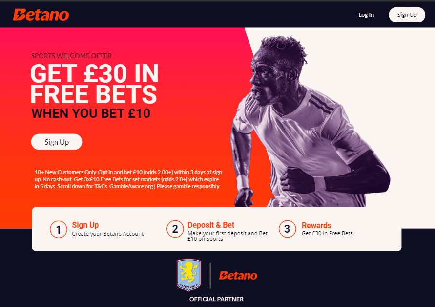 Betano UK Sportsbook Welcome Offer