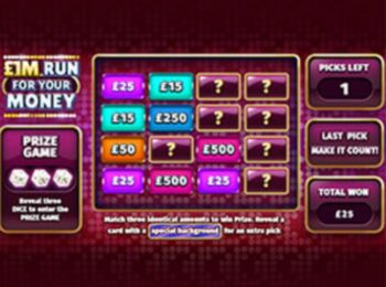 £1M Run For Your Money Gold - Main Game