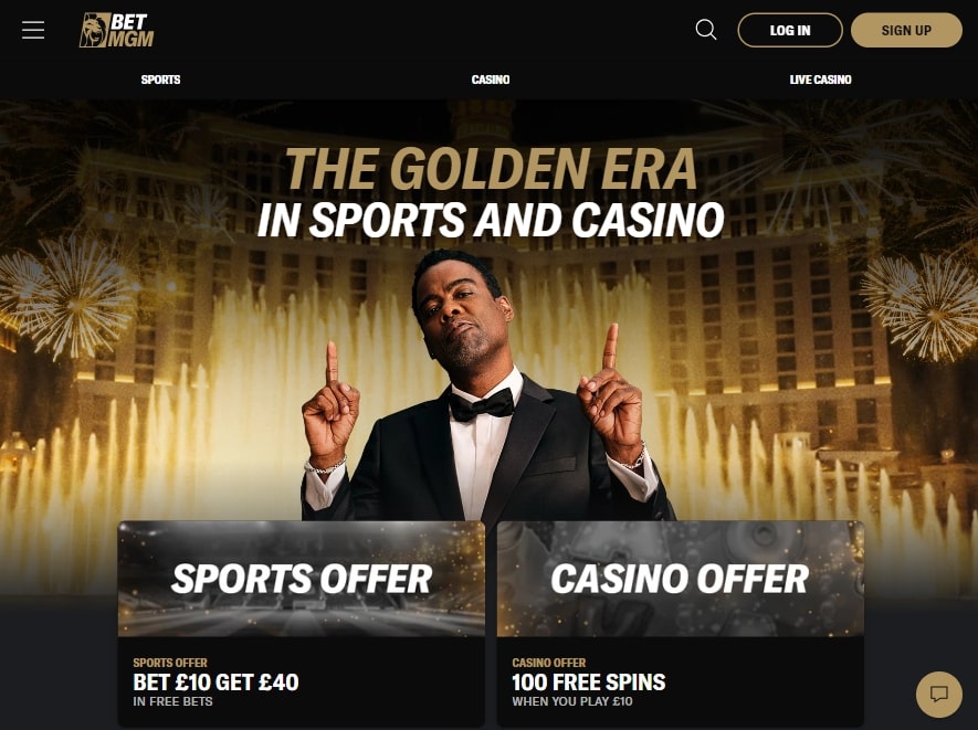 BetMGM UK Website