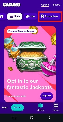 Casumo Casino App Bonuses