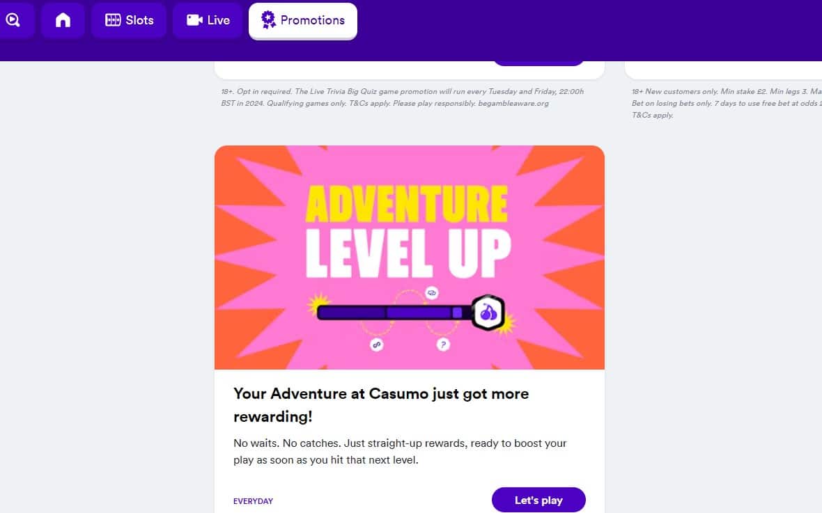 Casumo Casino VIP Program