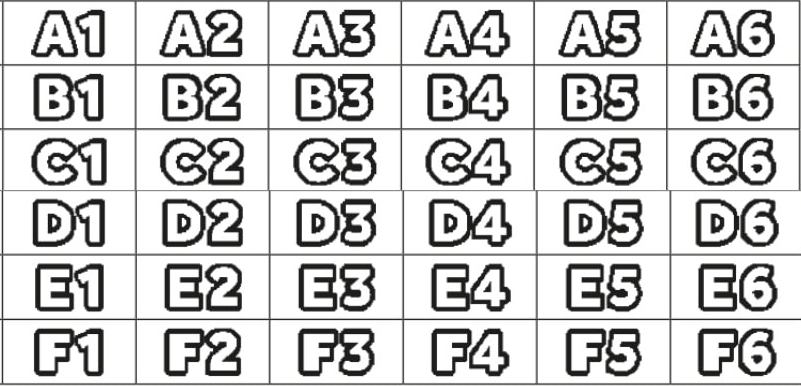 Coordinate Play Symbols