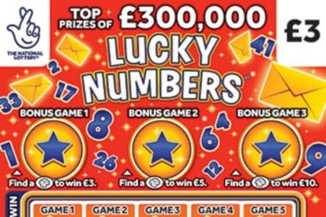 Scratch card Lucky Numbers