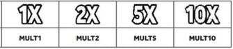 Multiplier box - play symbols