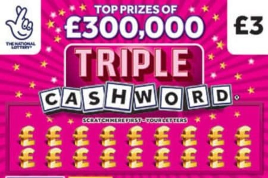 Scratch card Triple Cashword Pink