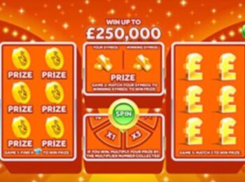 Wiped online lot - £250,000 JackPot Multiplier Orange