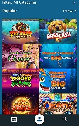 Yeti Casino Mobile Games