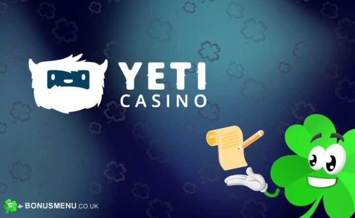 Yeti casino sign up and log-in instructions