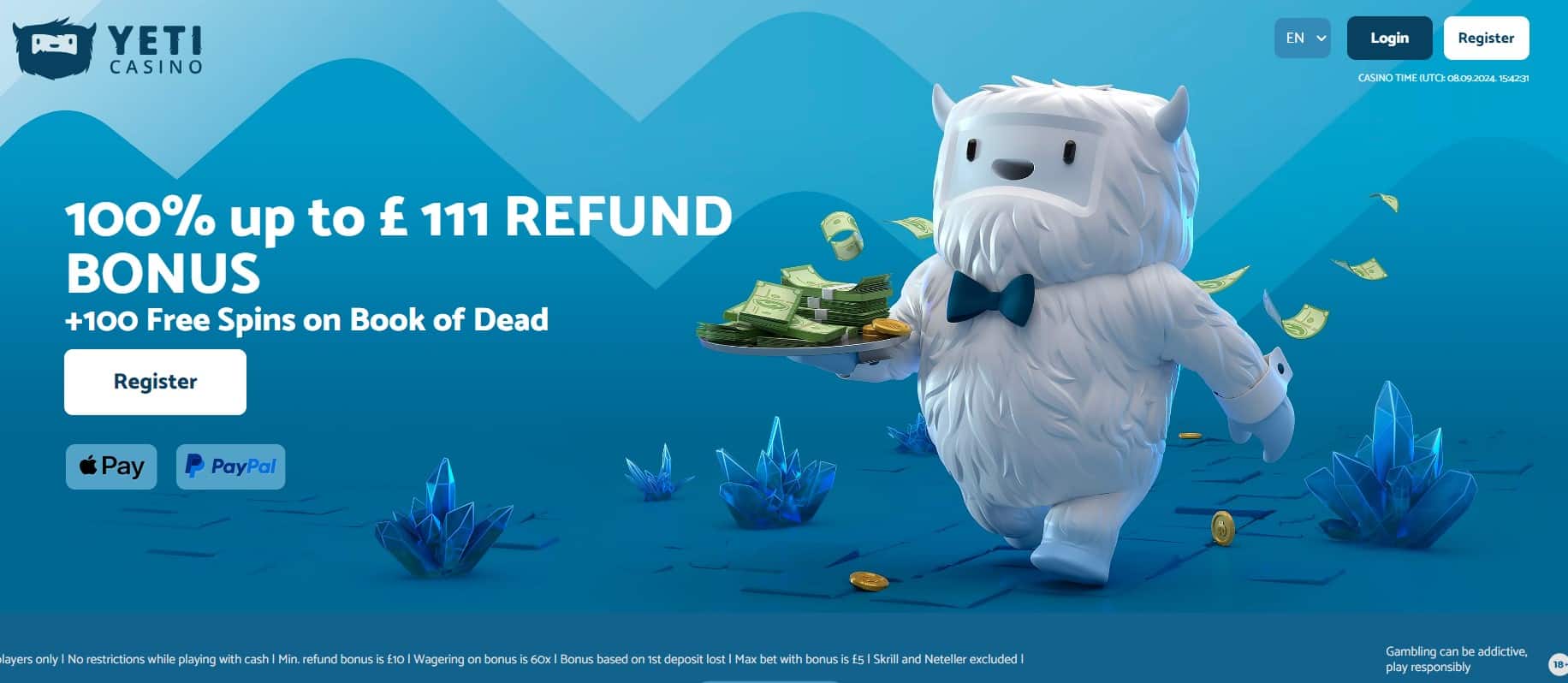 First-Deposit Bonus at Yeti Casino