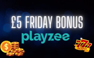 Get your £5 bonus this friday in Playzee casino.