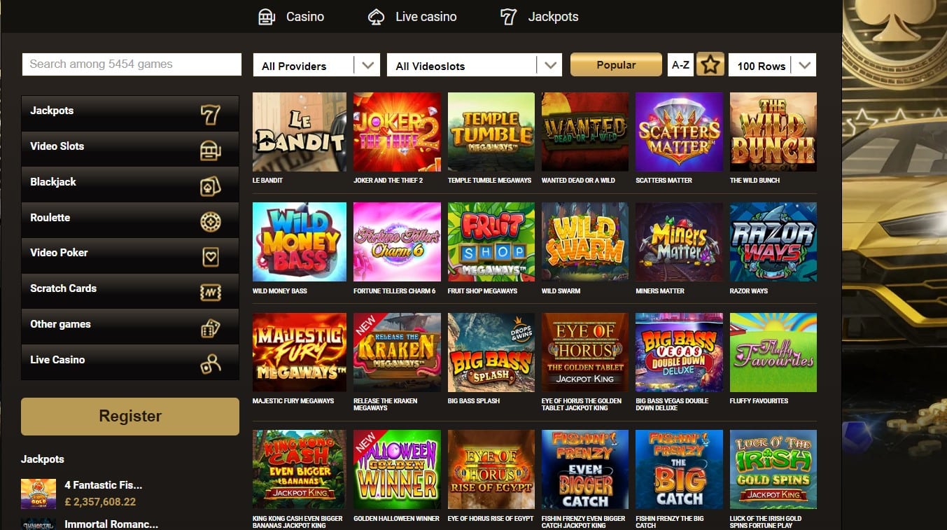 Megariches Casino Online Slots