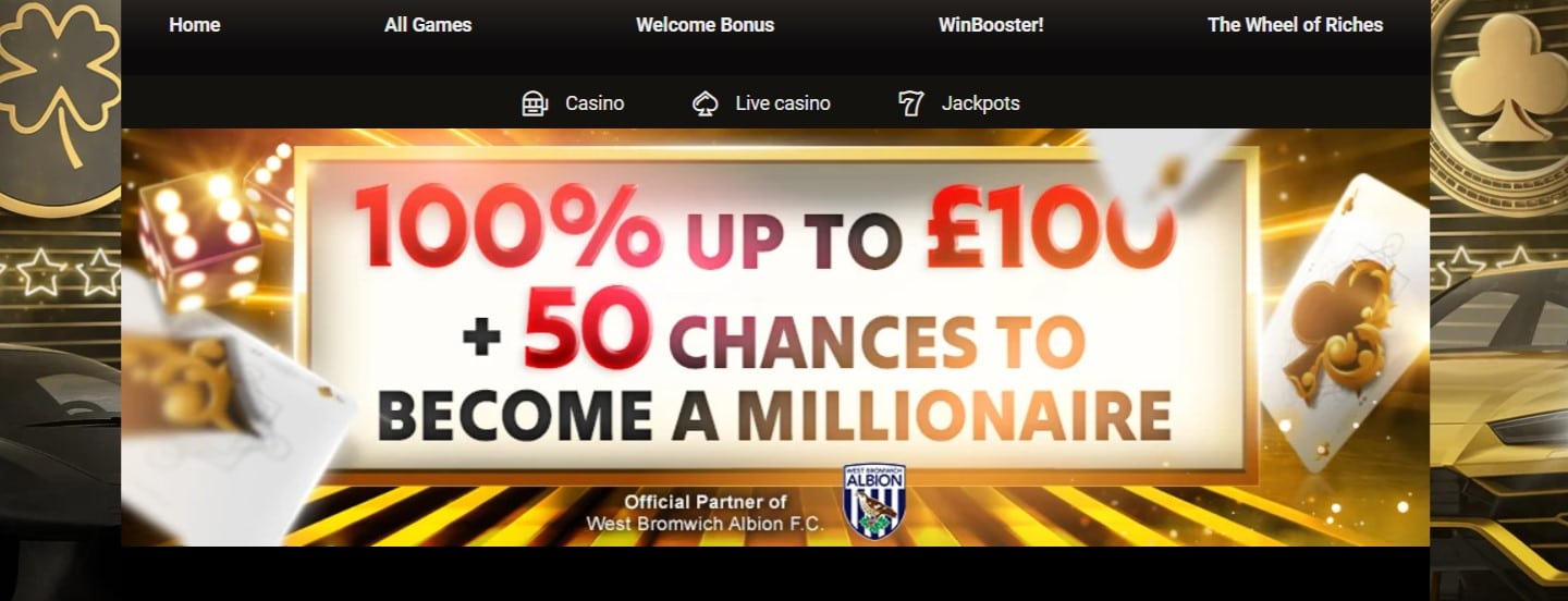 Welcome Bonus at Megariches Casino