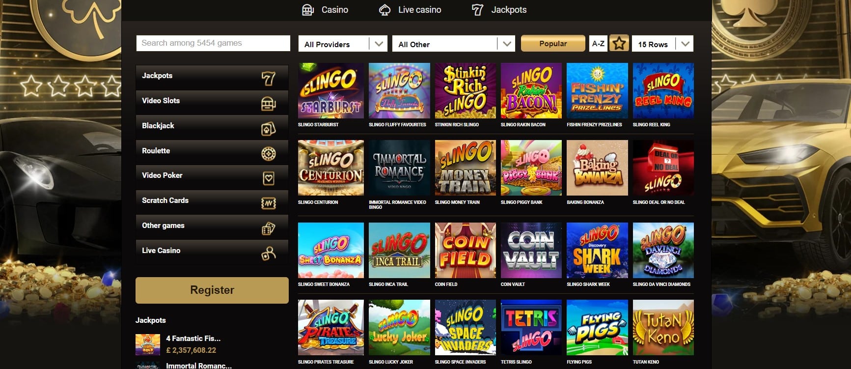 Other Games at Megariches Casino