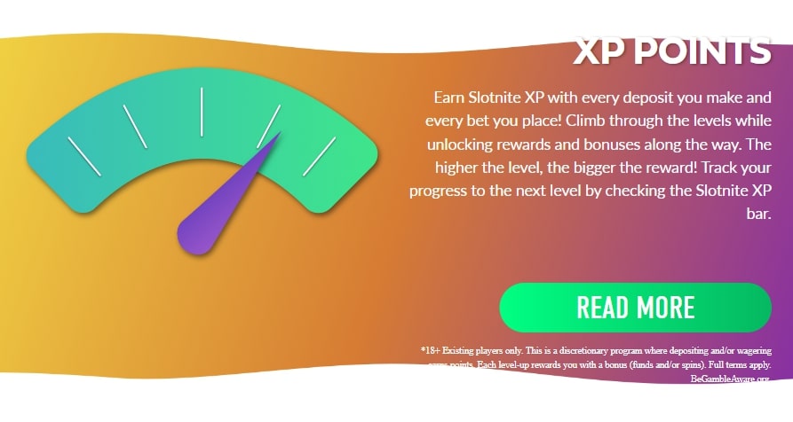 Slotnite Loyalty Bonuses