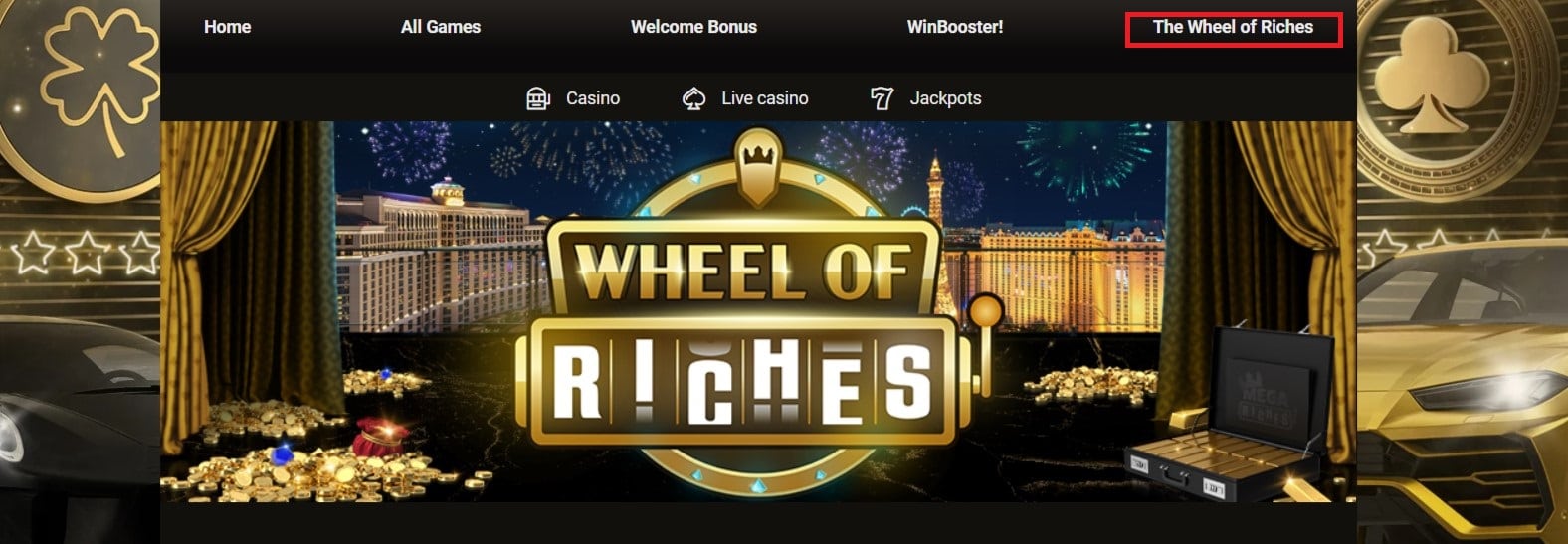 Wheel of Riches Promotion at Megariches Casino