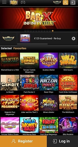 Mobile Gaming Options at Videoslots Casino