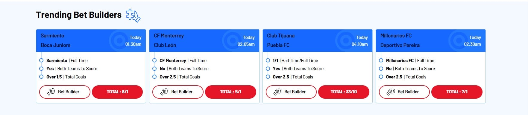 Bet Builder Feature at BetUK Allowing You to Combine Multiple Betting Markets From a Single Game