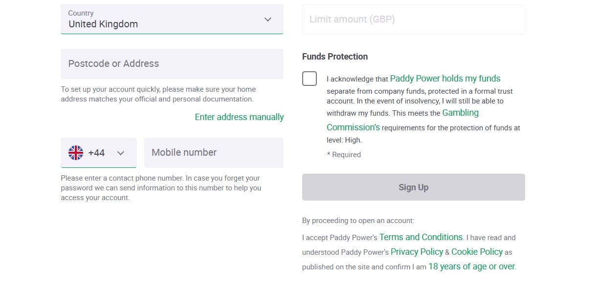 KYC Check at Paddy Power