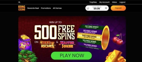 Kong Casino 500 Free Spins