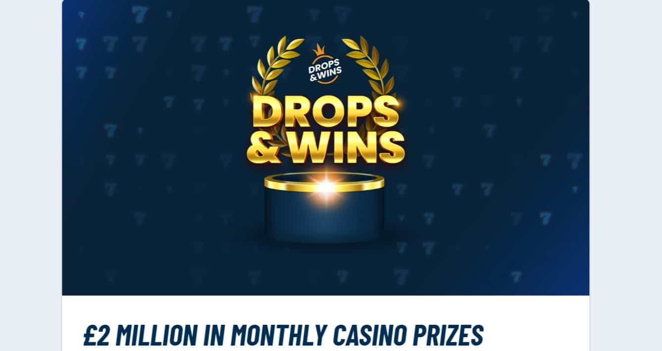 Prize Drops Promo at BetUK