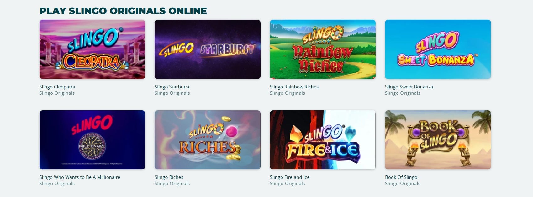 Slingo Games at Slot Boss