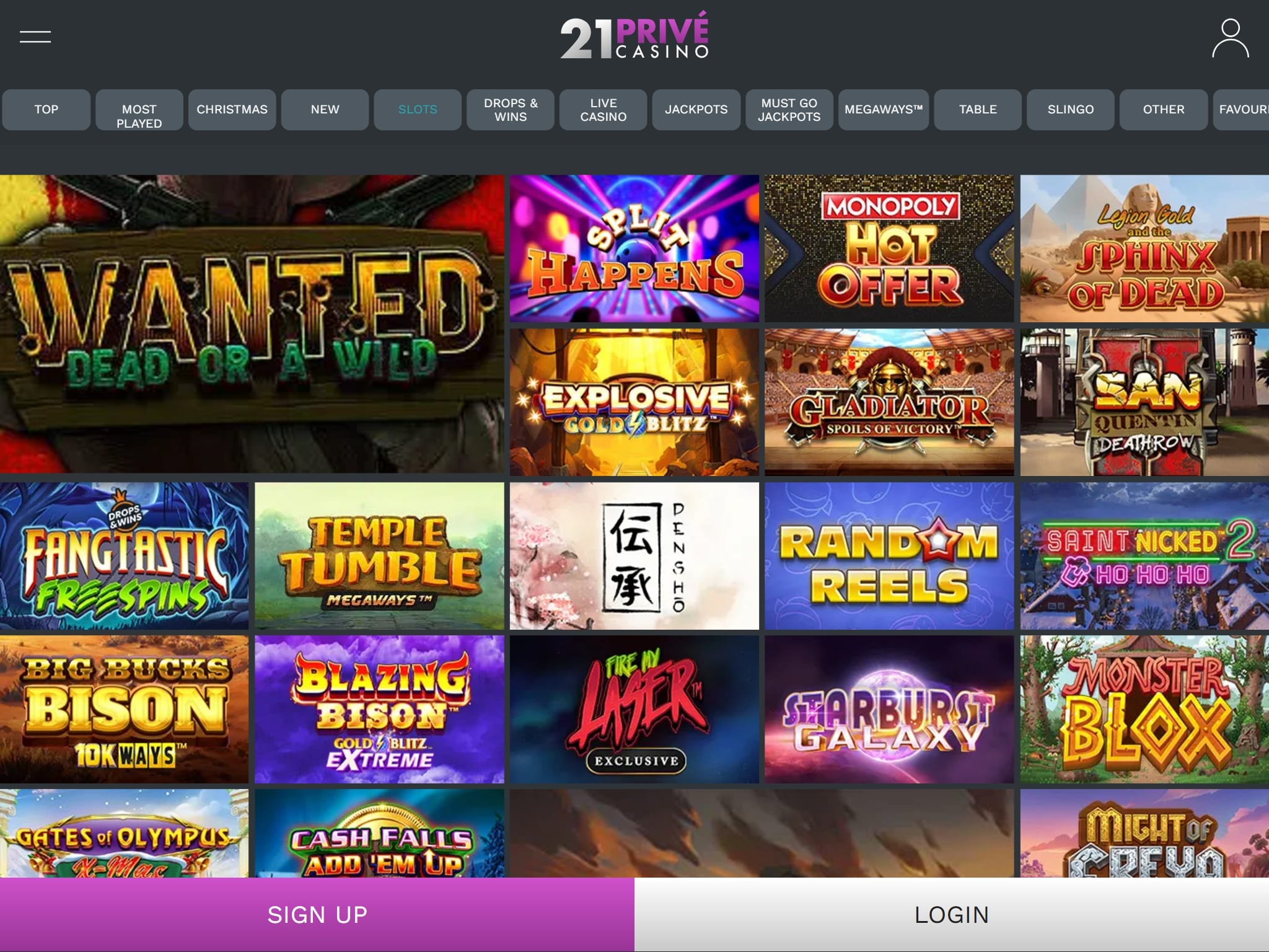 21Prive Casino Best Slots