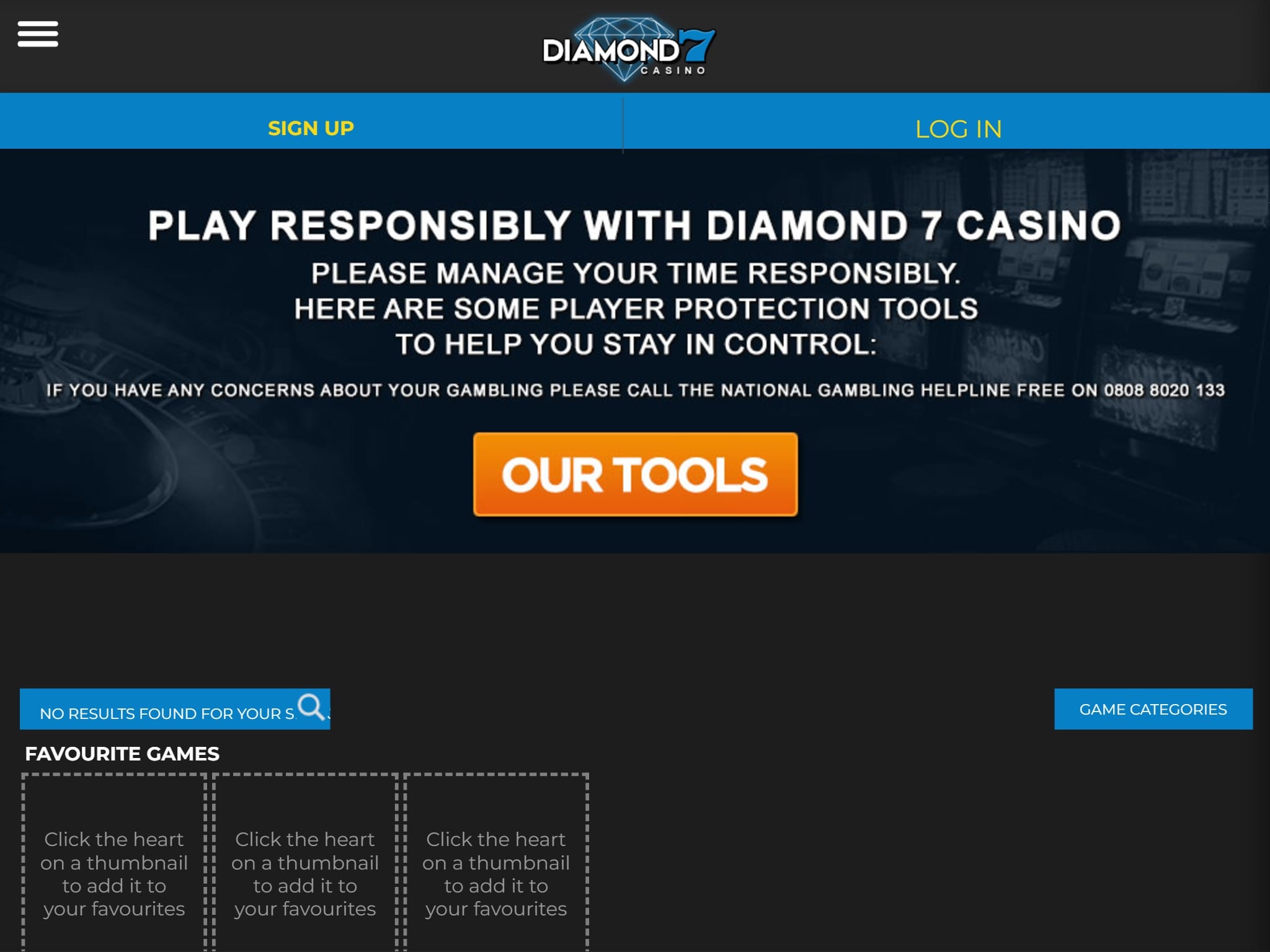 Diamond 7 Homepage