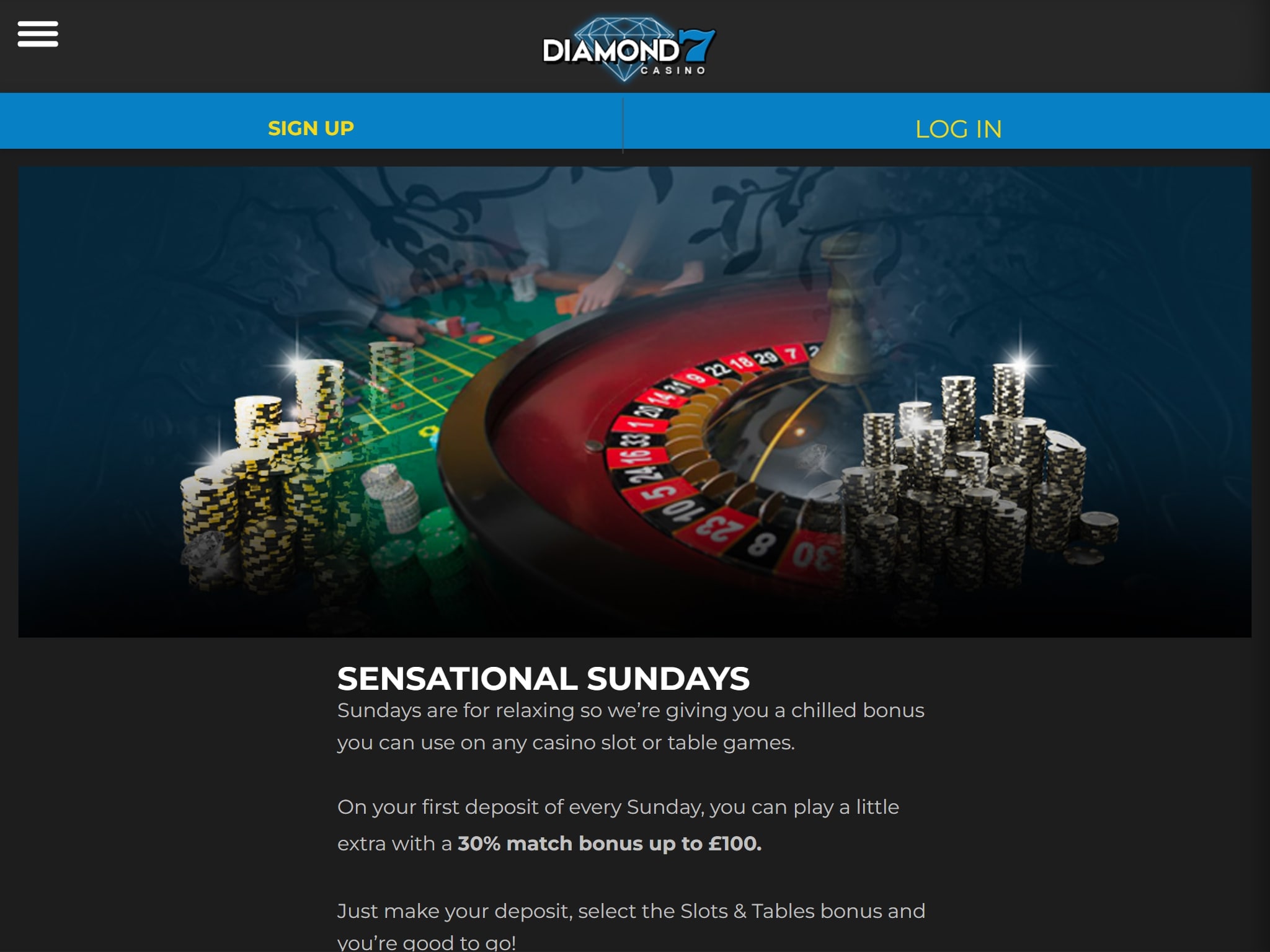 Diamond 7 Sensational Sundays Promotion