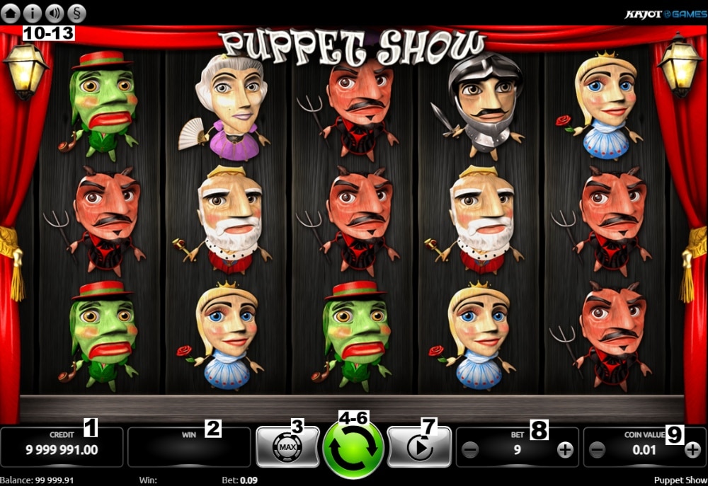 How to play online slot Puppet Show