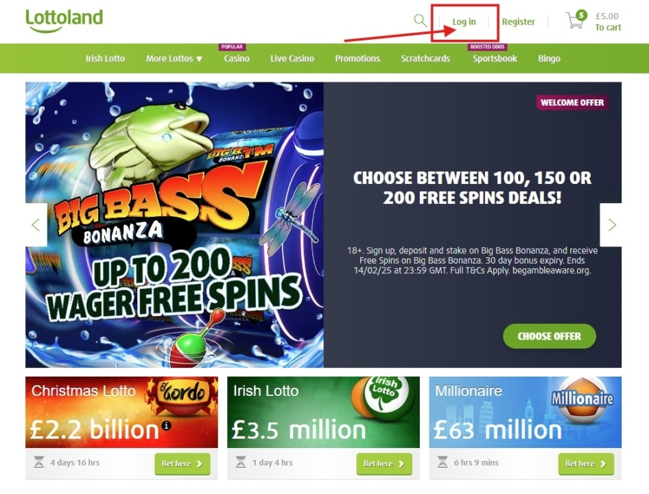 Lottoland Log in