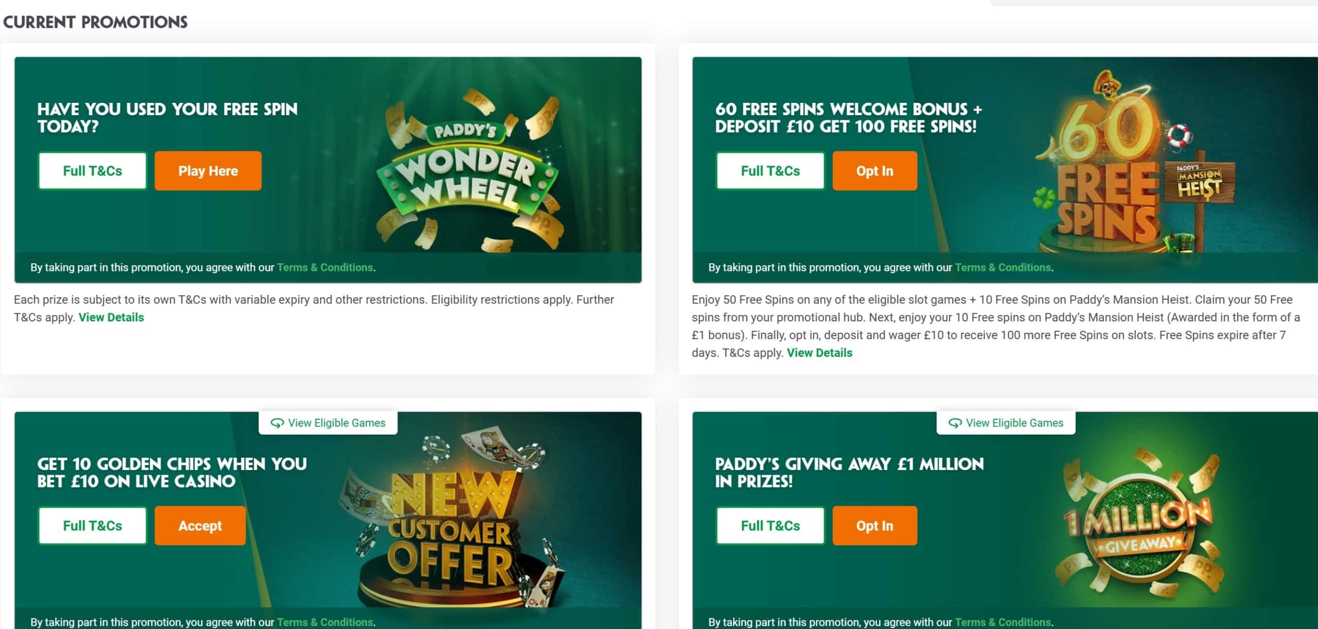 Paddy Power Promotions