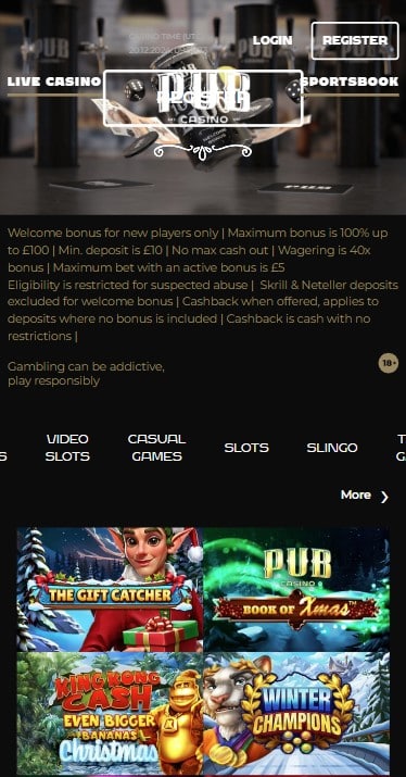 Pub Casino mobile app