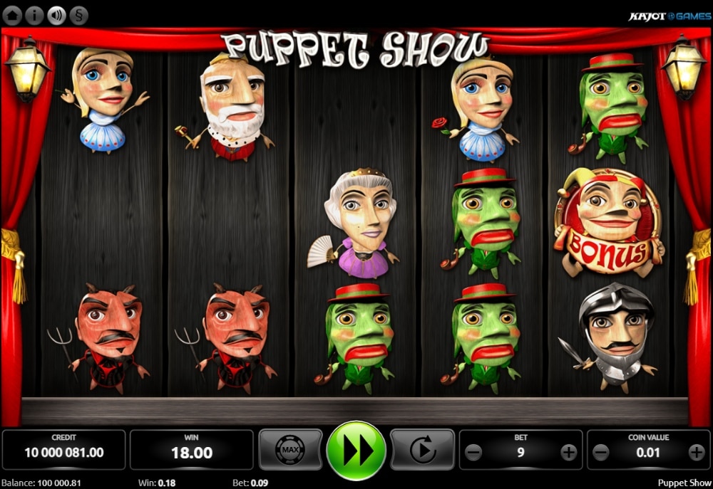 Symbol cascading Puppet Show