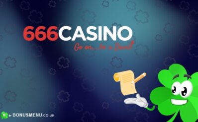 666 Casino register banner