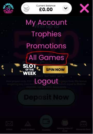 Nodepositslots casino