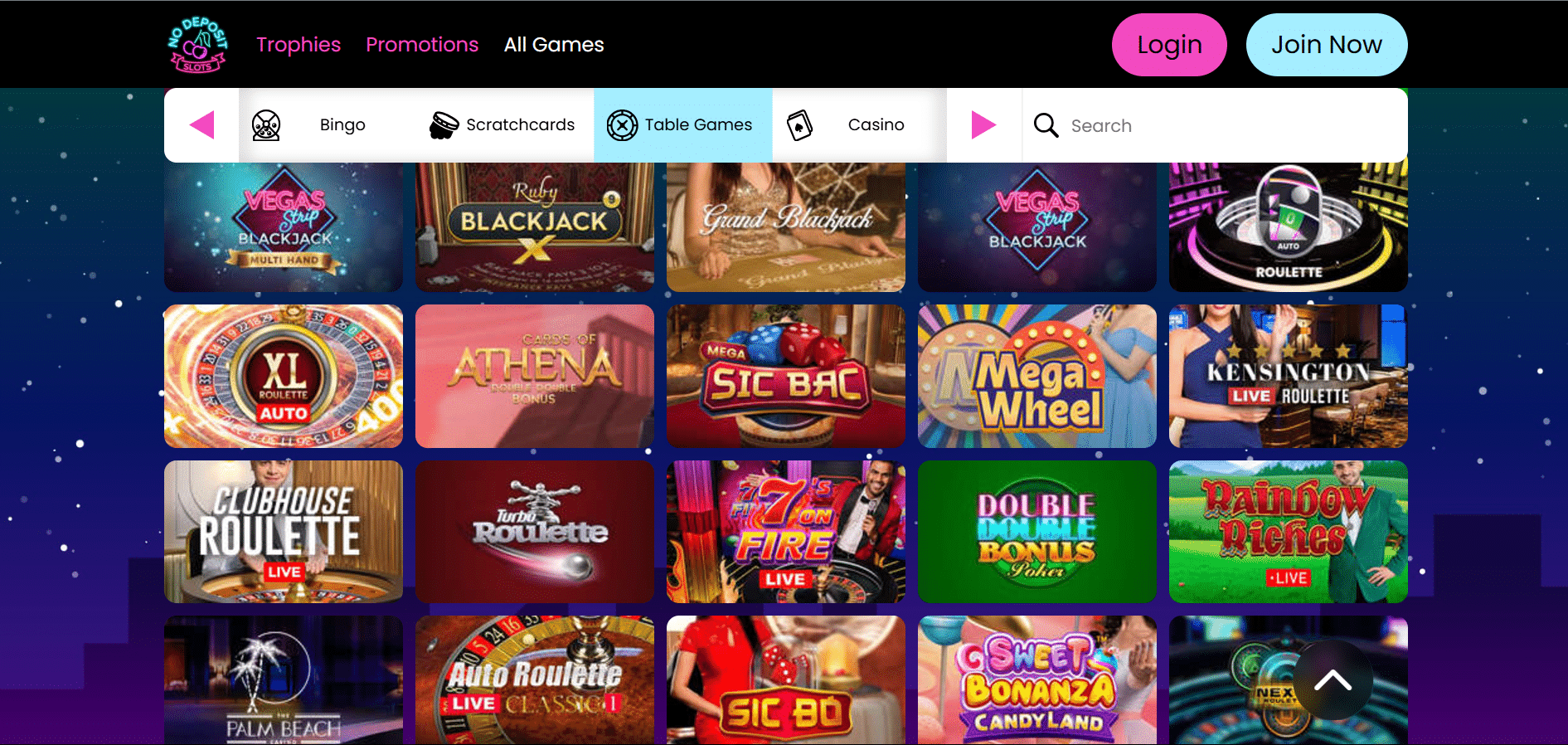 Nodepositslots casino games