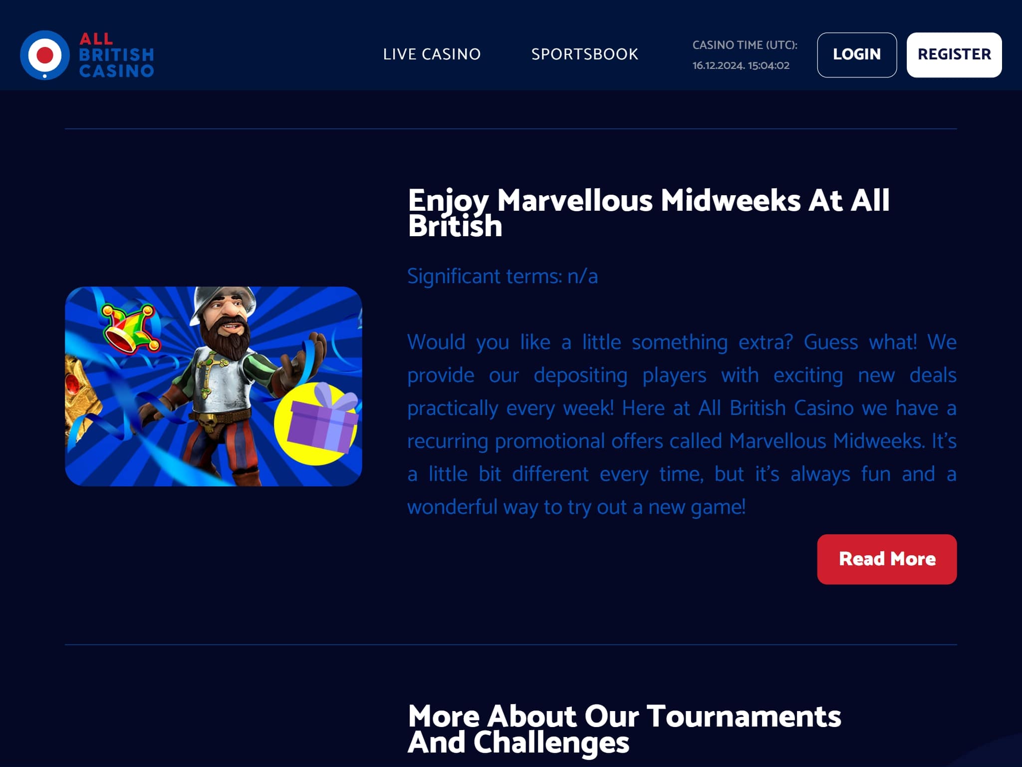 All British Casino Marvellous Midweeks