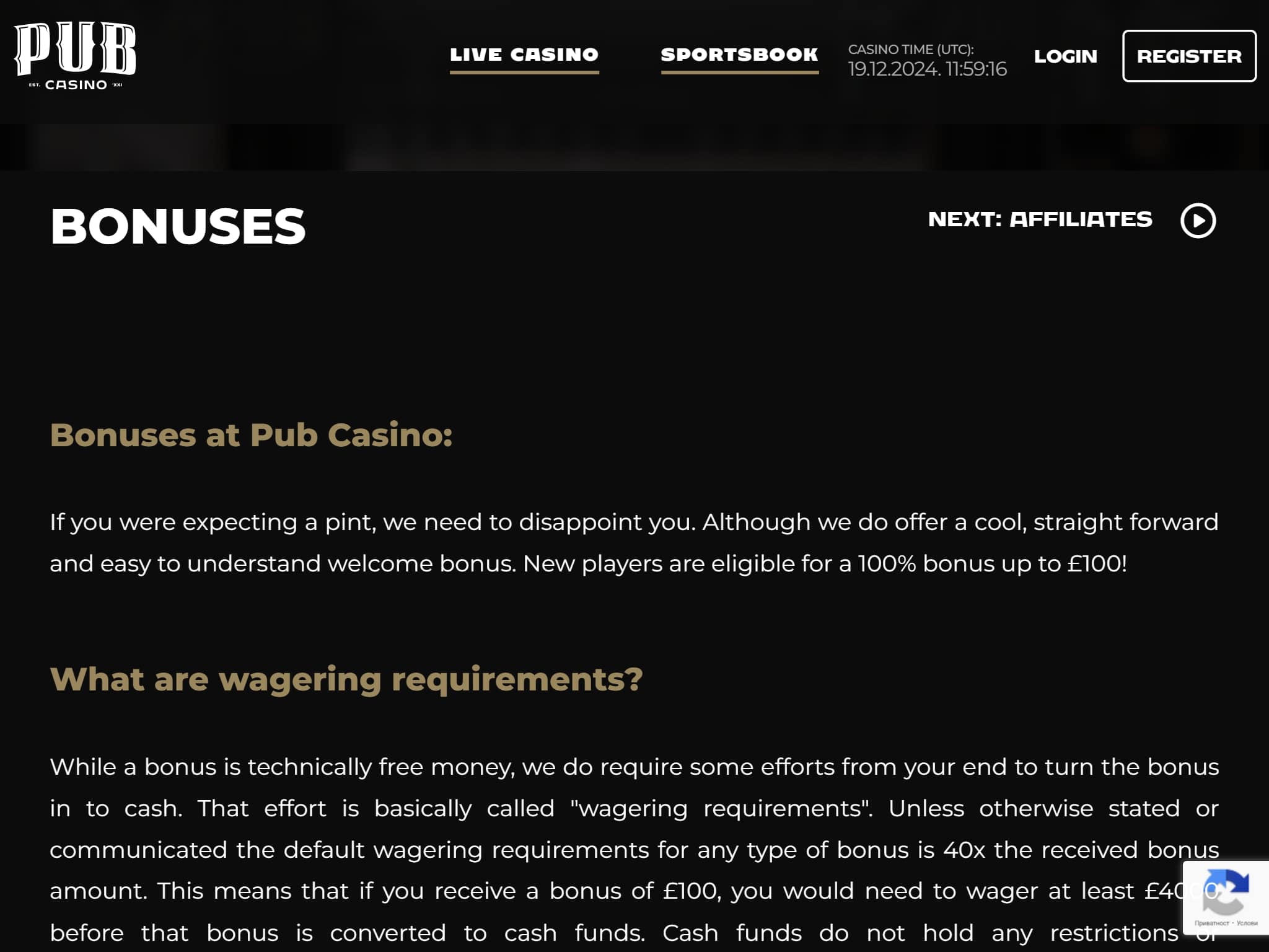 Casino bonuses for UK players