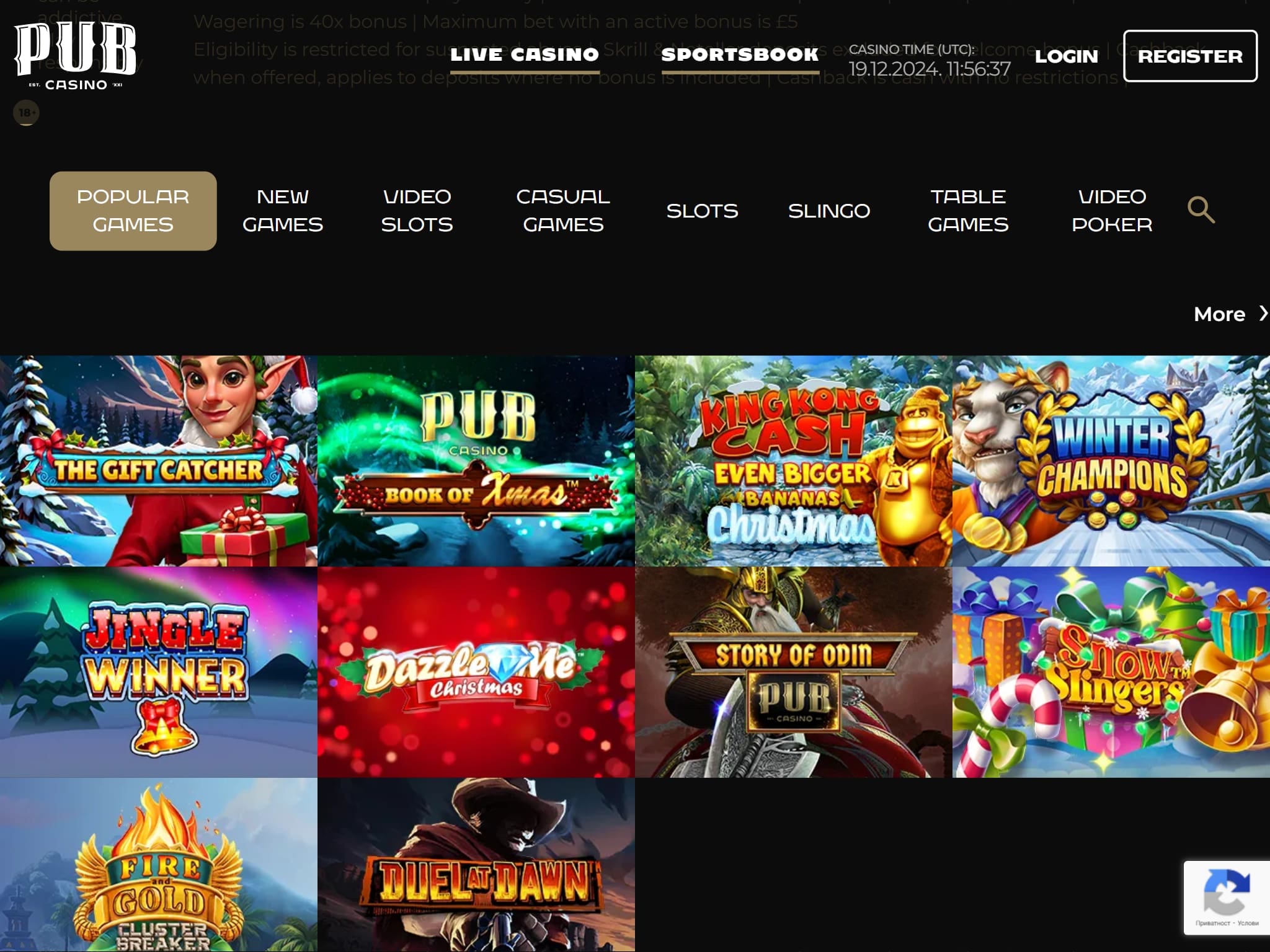 Pub Online Casino